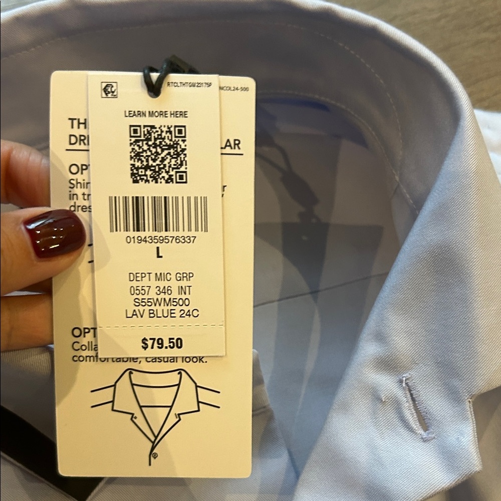 Murano Light Gray Casual Button Down Shirt - Picture 4 of 5